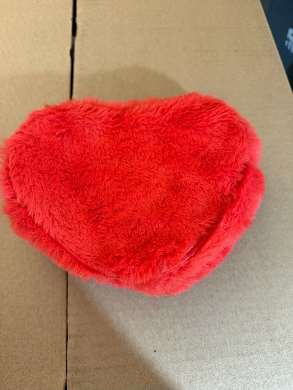 Plush Heart Purse - Red